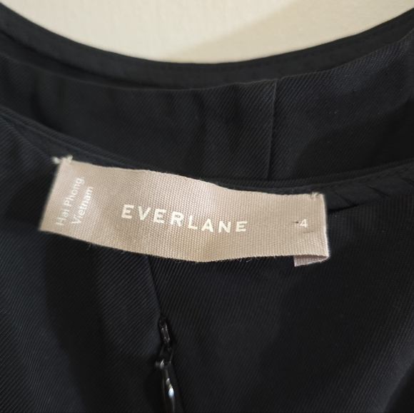 Everlane Japanese GoWeave Black Cross-Back Slip Dress 4 Midi Length - Picture 7 of 8